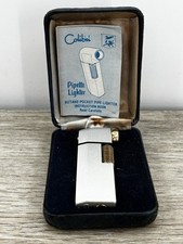 Vintage Colibri Pipette Lighter Butane Pocket Pipe Lighter Untested With Case