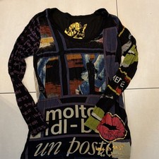 Desigual Damen T-Shirt Langarm Rundhals Jerse...