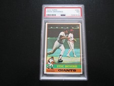 STEVE ONTIVEROS 1976 TOPPS BASEBALL CARD # 284 GRADED PSA 7 NM