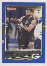 2020 Panini Donruss Rookie Press Proof Blue Josiah Deguara #292 08x2