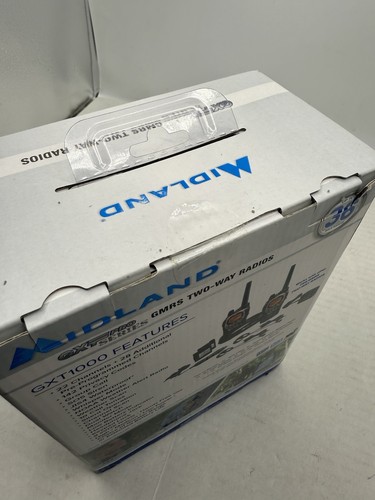 Midland GXT1000VP4 up to 36 Mile Two-way Radio, 2 Pack - New Sealed - Zdjęcie 3 z 4