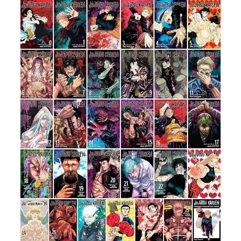 Jujutsu Kaisen Manga Vol 0-30 Loose English Set Complete Series Gege Akutami
