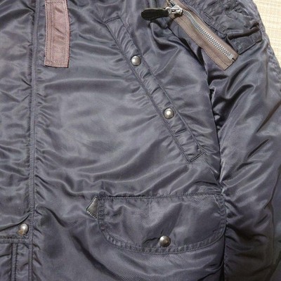 Buzz Rickson's William Gibson N-3B Slender Black Parka Jacket Size