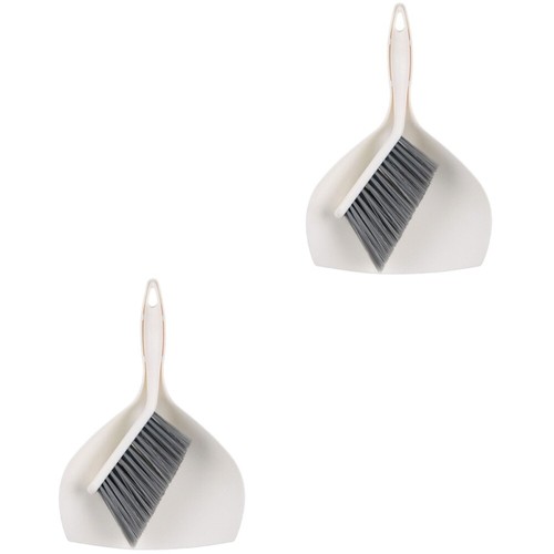 2 Sets Desktop-Reinigungsset Mini Besen Kehrschaufel Reinigungsmittel