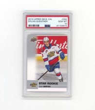 Dylan Guenther Chl Star Rookies PSA 10 Pop 1/1 Arizona Coyotes Team Canada