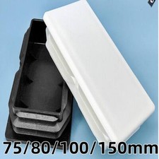 75/80/100/150mm Rectangle Tube Stopper Plastic Blanking End Caps Pipe Plugs Bung