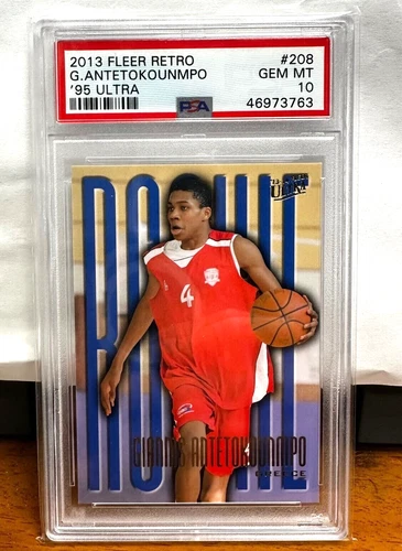 2013-14 FLEER RETRO #208 GIANNIS ANTETOKOUNMPO '95 ULTRA ROOKIE PSA 10
