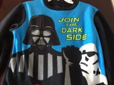 Disney New Star Wars Fleece Flame Resistant 2 Piece Pajama Set Boys Size 6