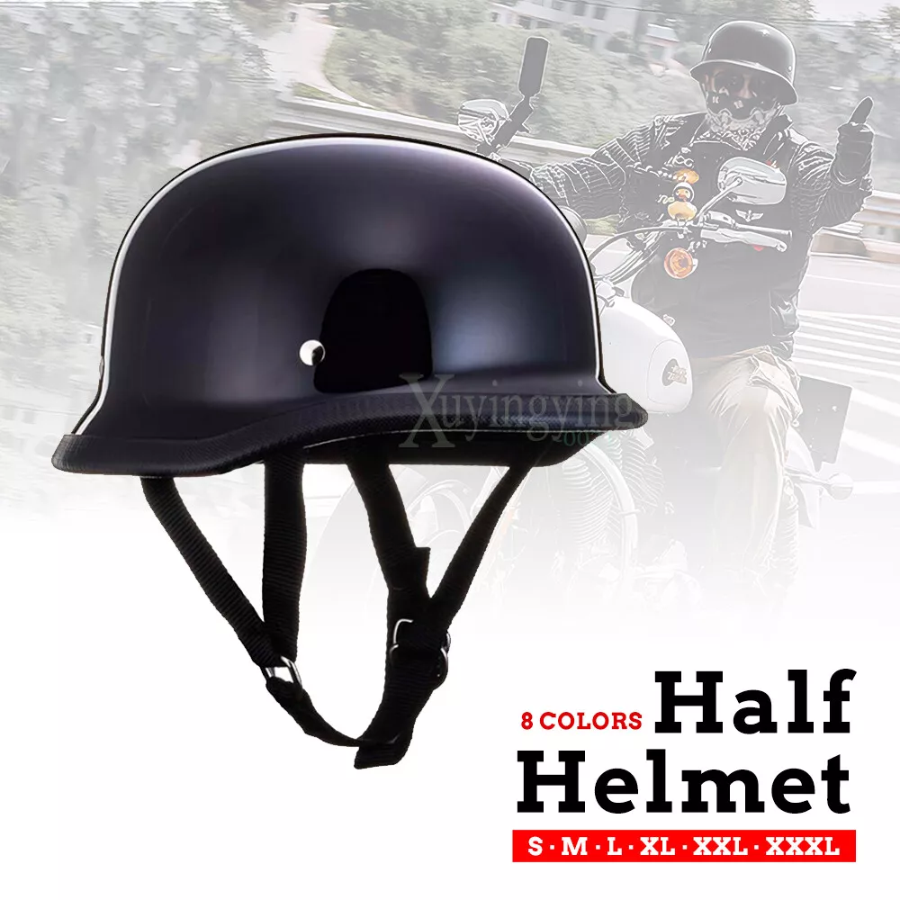 TT&CO USA German Half Helmet Motorcycle Helmet Motorbike Gear