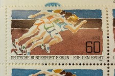 Sport - Zeszyt znaczkowy 1982 Niemiecka pomoc sportowa. 6 znaczków pocztowych MI 664