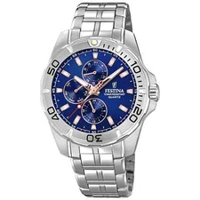 Festina F20445/5 Men's Blue Dial Multi-Function Watch