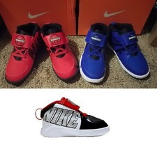 NWT Kids' Toddler Nike Team Hustle D 9 Auto Hook-and-Loop Casual Athletic Shoes