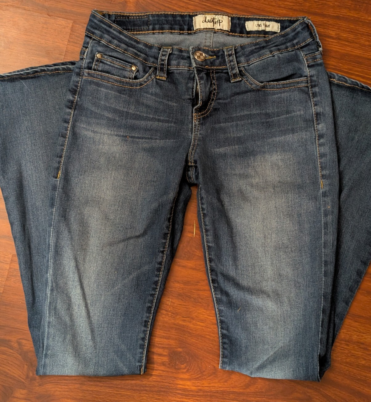 DAYTRIP Jeans Womens 27L Mid/Dark Wash Mid Rise Stretch Denim Lynx