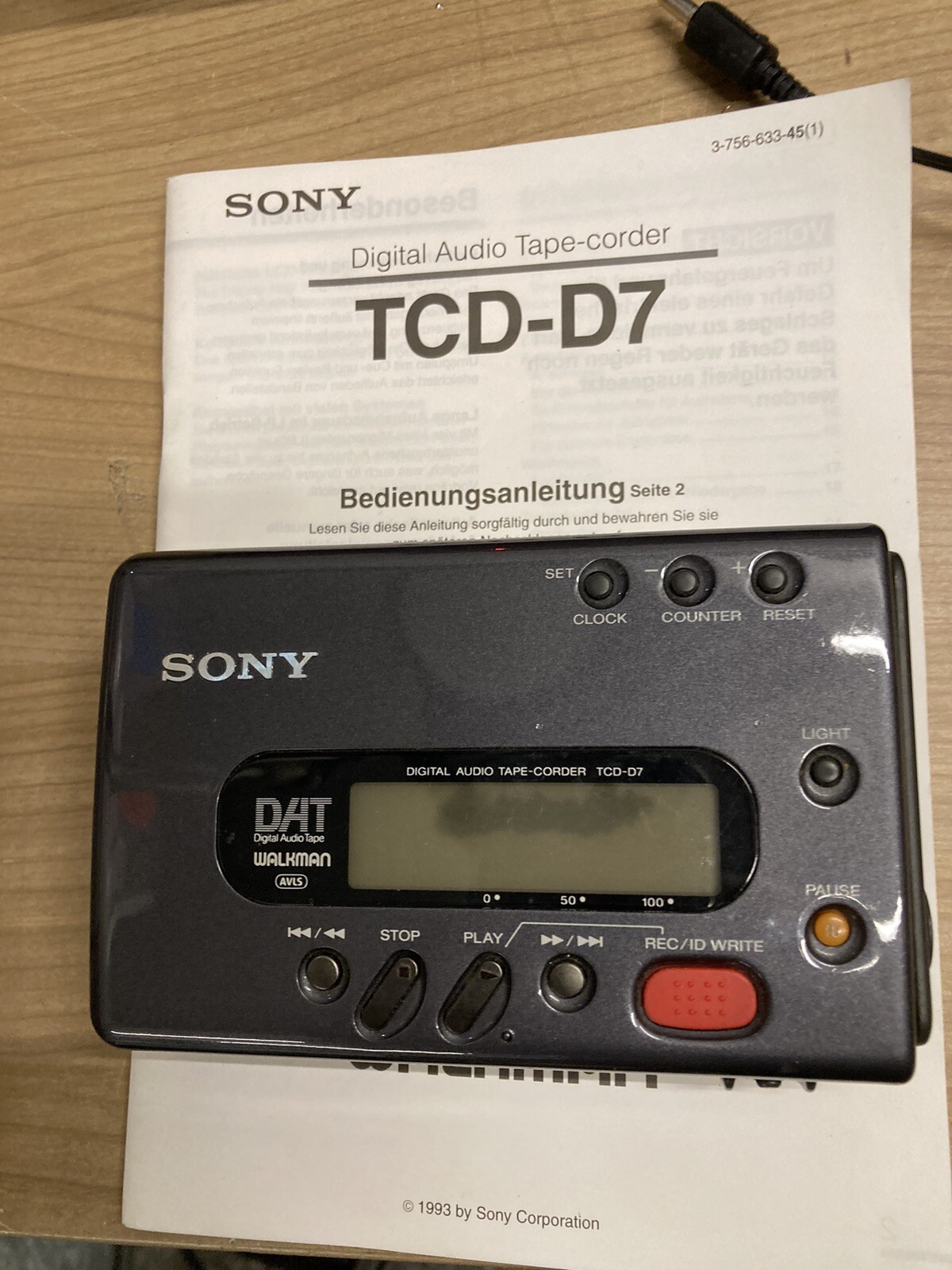 Sony Tcdd7 DAT RECORDER PLAYER mit XLR ,HIFI ,Qualitat! eBay