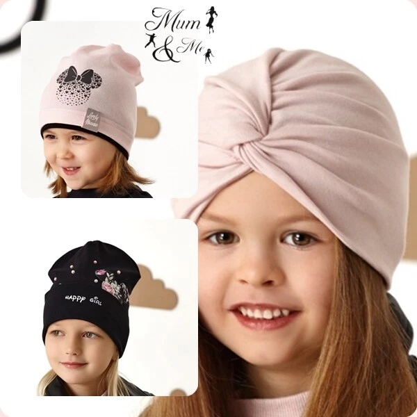 NEW Kids Toddler Girls Hat Baby Cap Striped Beanie Cotton Spring Stretchy Hat