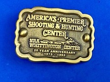 NRA Whittington Center -National Rifle Association Hunting Shooting Belt Buckle