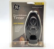 GE Light Sensing Countdown Timer Indoor-Outdoor Photocell New Sealed