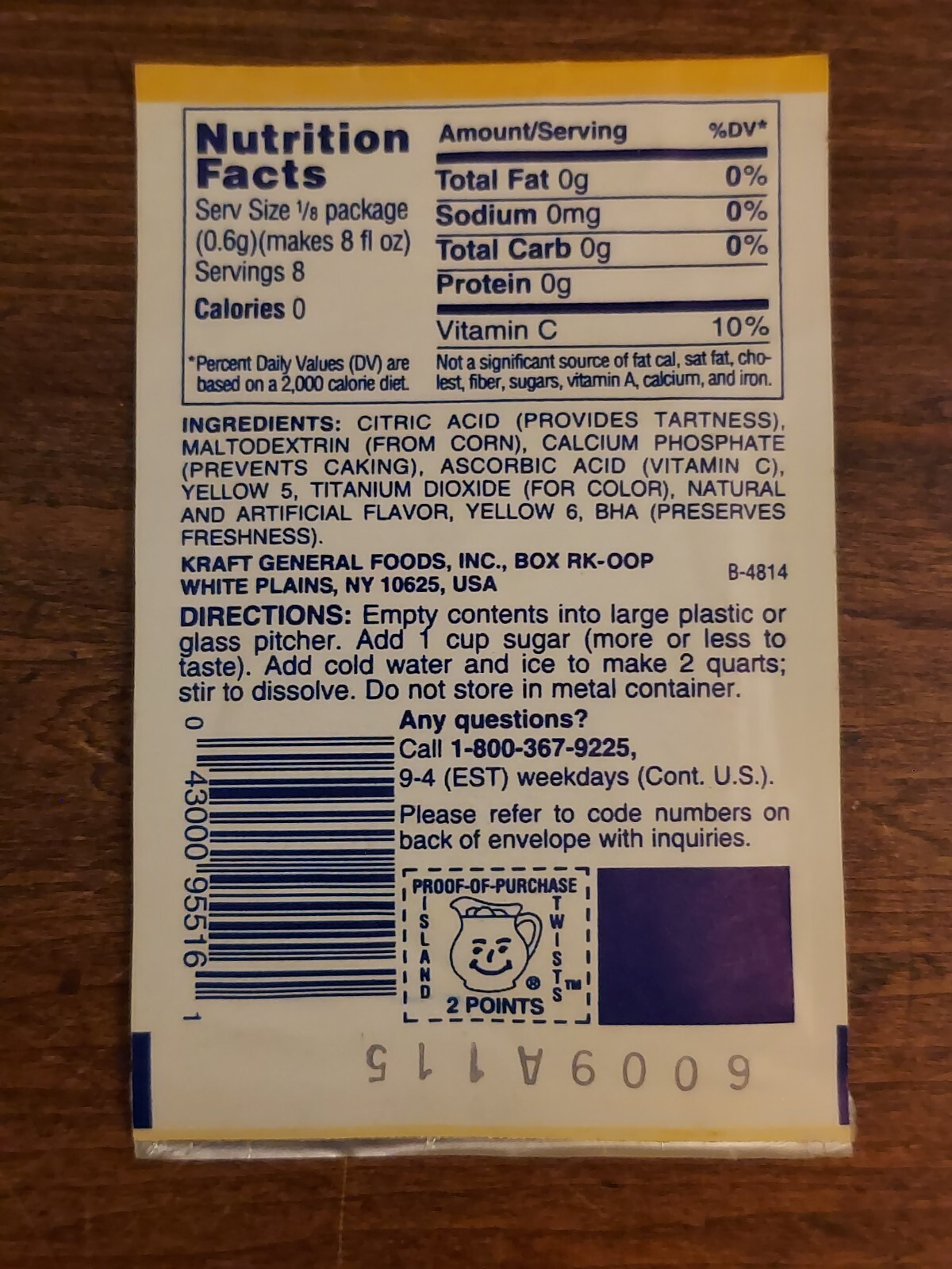 Vintage Kool Aid Packet Unopened Oh Yeah Orange Pineapple eBay