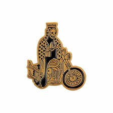 GOOD LUCK Lapel Pin Lowbrow Customs chopper bobber Harley Triumph Honda USA made