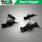 3 pc Dave's Hopper Fly Fishing Set - Black, Size #10 - Dry Flies Bass, Trout B — photo 4