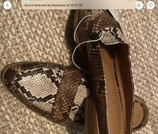 Target: Universal Thread Amber Snake Print Mule Sandals Women’s Faux Leather NWT