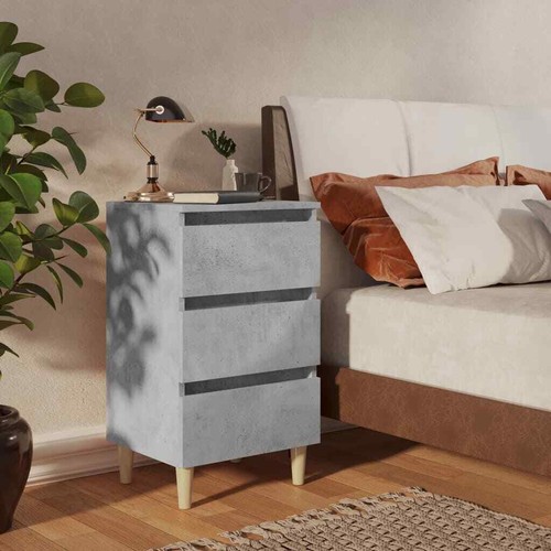 Nachttisch Massivholz-Beine Nachtschrank Nachtkommode mehrere Auswahl vidaXL - Bild 12 von 48