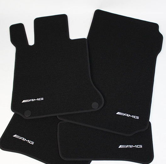Mercedes Benz AMG Original Velour Floor Mats W 166 Gle SUV Black LHD