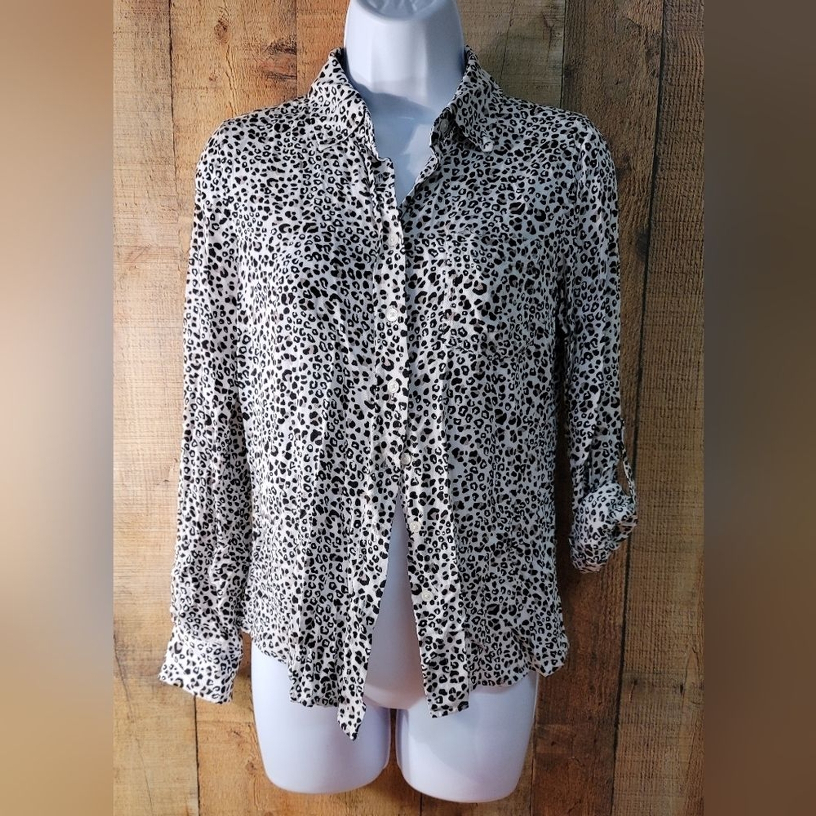 Kenar Leopard Print Blouse - image 1