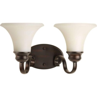 Progress Lighting Applause Collect. 2Light Antique Bronze Bathroom Vanity Light