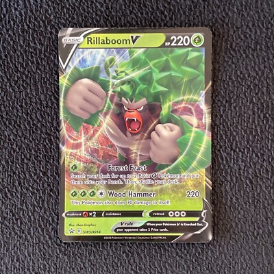 rillaboom v pokemon card price Amazon.com: Pokemon TCG: Sun & Moon—Unified Minds Elite Trainer Box + 8  Booster Pack + A Collector's Box, Multicolor : Toys & Games main image 1