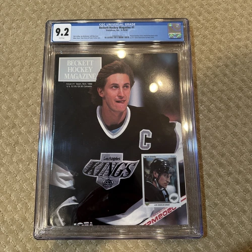Wayne Gretzky 1990 Beckett Hockey Magazine Issue #1 CGC 9.2 NM