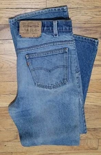 Vintage Levis 517 Jeans Mens 34x30 * Blue Orange Tab Bootcut USA Rodeo 80s Denim