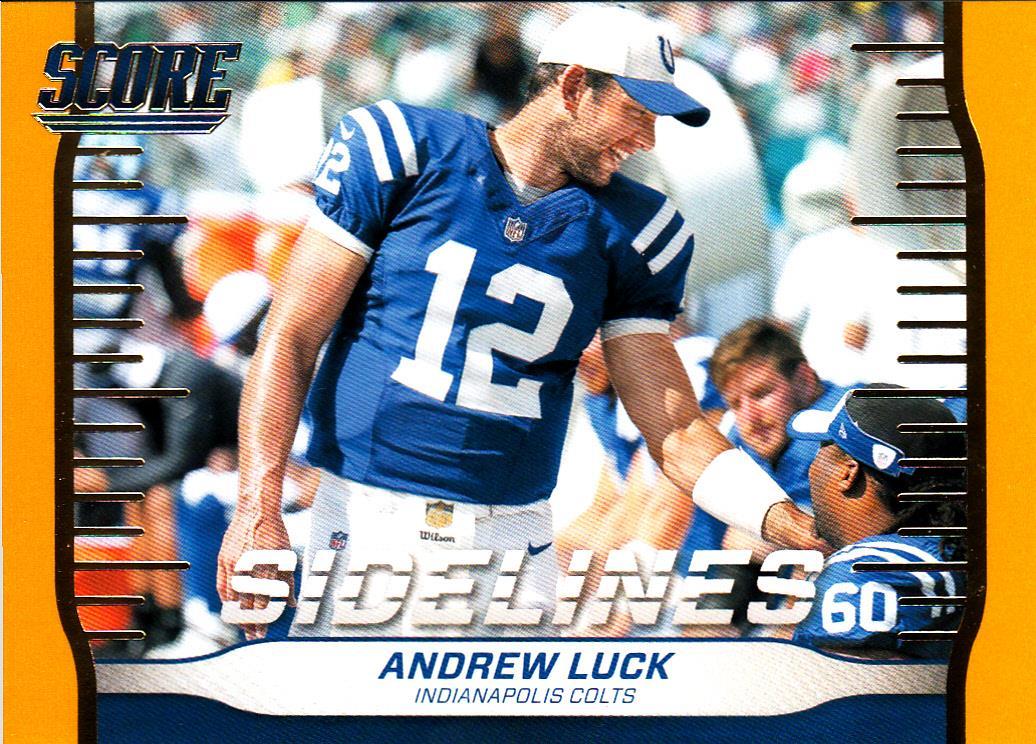 2016 Score Sidelines Gold #7 Andrew Luck Colts