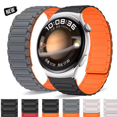 Silikon Magnet Armband für Amazfit Bip 5 GTR 4 Pro 47mm 22mm Uhrenarmband Ersatz