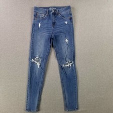 Wild Fable Size 6 High Rise Skinny Jeans Stretch Distressed Lightweight