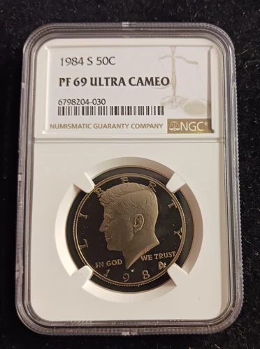 1984 (S) NGC PF 69 ULTRA CAMEO Kennedy Half Dollar Coin