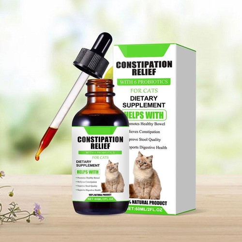 Probiotic drops cats intestinal digestive health constipation relief supple C8M0 - Picture 17 of 24