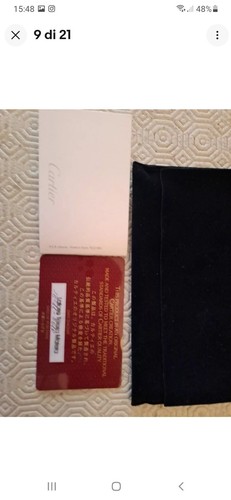 Cartier Scatola Portafoglio Con Pochette E Garanzia In Bianco N. 3 - Foto 8 di 16