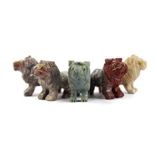 Steinfigur Löwe Simba Edelstein Trommelstein Naturstein Speckstein