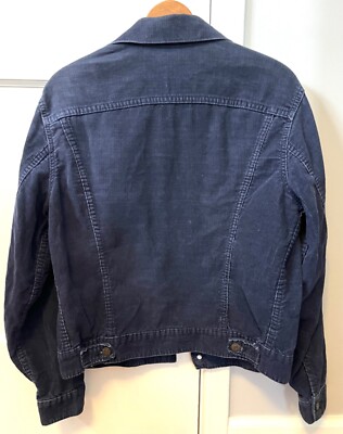 Vintage 60s /70s Levis Corduroy Trucker Jacket Blue Mens 40 Made