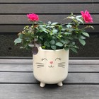 White Cat Planter | Cat Lover Christmas Gift | Succulent Planter | Cute Pot