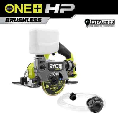 #ad #ad RYOBI ONE HP 18V Cordless Handheld Wet Dry Masonry Tile Saw Tool Only $119.99