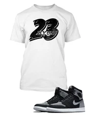Mens Pro Club Shaka Custom 23 FLY ONE Graphic Tee Shirt to Match Jordan 1 High
