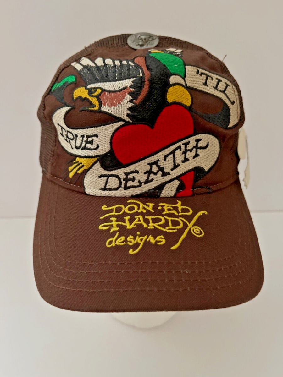 Don ED Hardy Vintage Mesh Snapback Trucker Hat s-l400.jpg main image 2