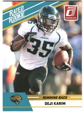 2010 Panini Donruss Football Deji Karim Rated Rookie Jacksonville Jaguars #26