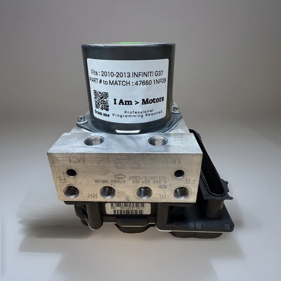 Módulo de bomba de freno ABS reacondicionado 2010-2013 INFINITI G37 | 47660 1NF0B Foto 3 de 4