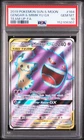 2019 POKEMON SUN & MOON TEAM UP #164 FULL ART/GENGAR & MIMIKYU GX PSA 10