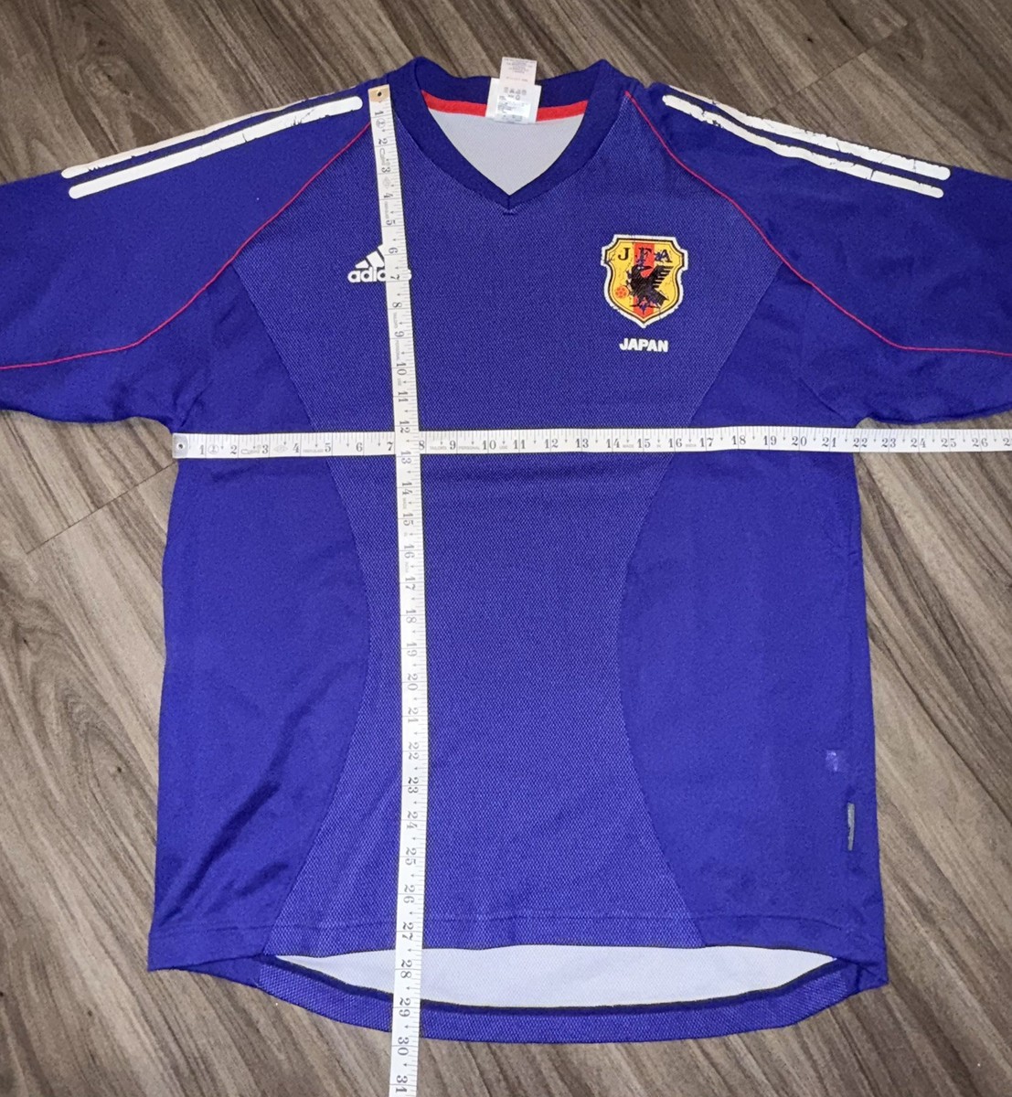 希少&超美品♬2002ワールドカップメモリアルシャツありがとう日本！正規品☆ Japan 2002 Rare Official Home Jersey Shirt Kit JPN XL / US L