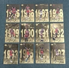 Michael Jordan 1998 Upper Deck Gatorade Gold Foil Oversized Jumbo Card Set. NM.