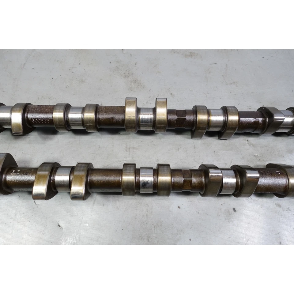 Par de árbol de levas dañado 96-00 BMW S52B32 3,2 L 6 cilindros admisión escape M3 Z3M 143 k OEM Foto 3 de 4